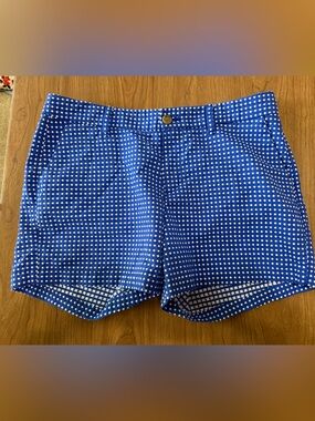 Old Navy polka dot textured size 8 Blue cotton resort wear Shorts classic